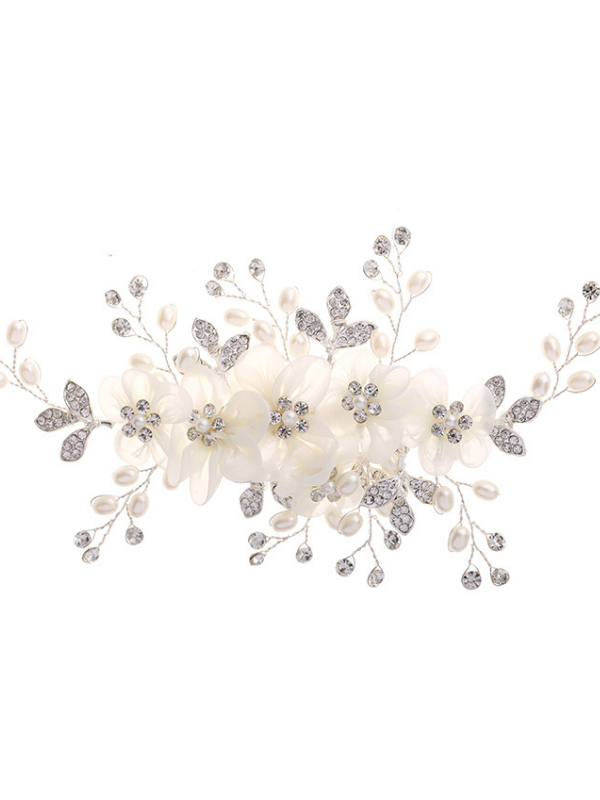 Ladies Elegant Alloy/Imitation Pearls/Voile Combs & Barrettes With Venetian Pearl