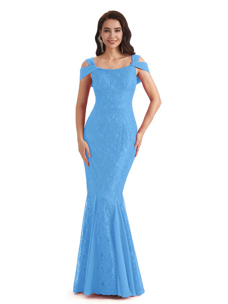 Sexy Lace Mermaid Cold Shoulder Mother of The Groom Dresses