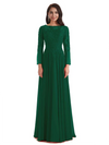 Elegant A-line Long Sleeves Lace Long Mother of The Bride Dresses