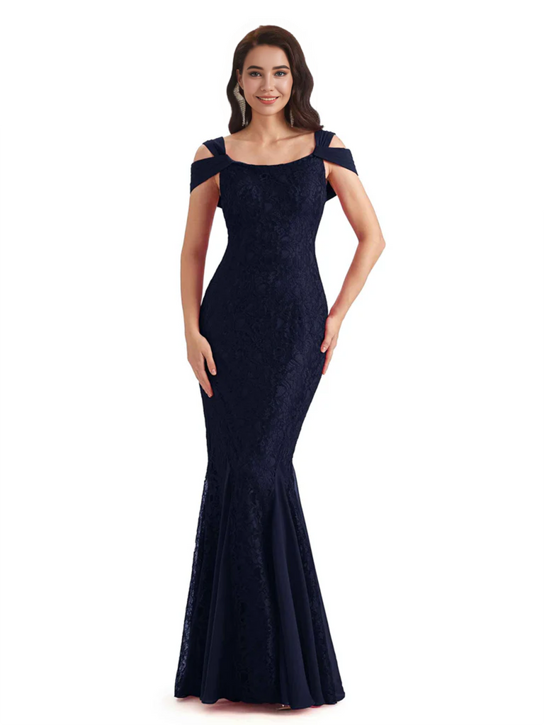 Sexy Lace Mermaid Cold Shoulder Mother of The Groom Dresses