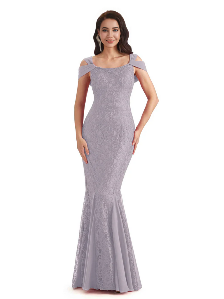 Sexy Lace Mermaid Cold Shoulder Mother of The Groom Dresses
