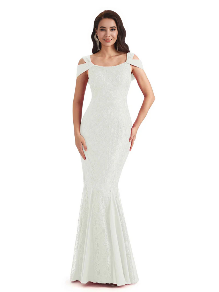 Sexy Lace Mermaid Cold Shoulder Mother of The Groom Dresses