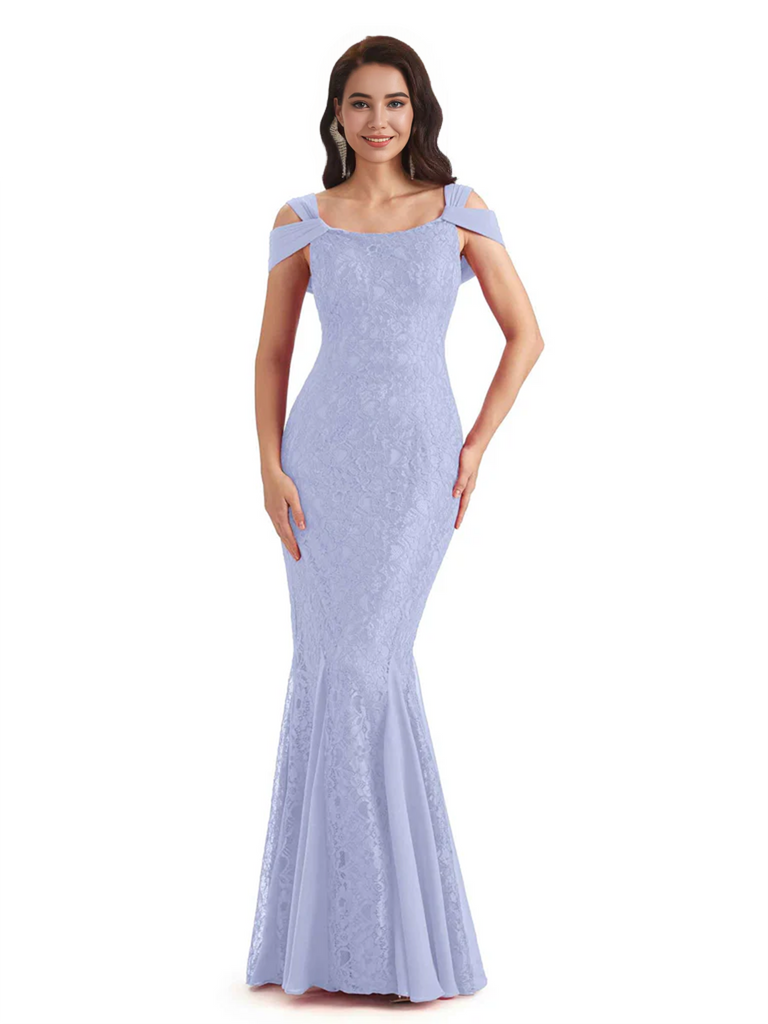 Sexy Lace Mermaid Cold Shoulder Mother of The Groom Dresses
