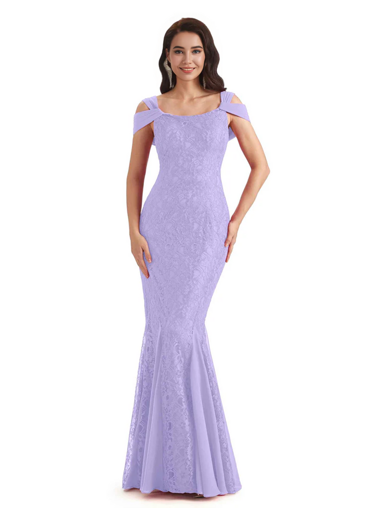 Sexy Lace Mermaid Cold Shoulder Mother of The Groom Dresses