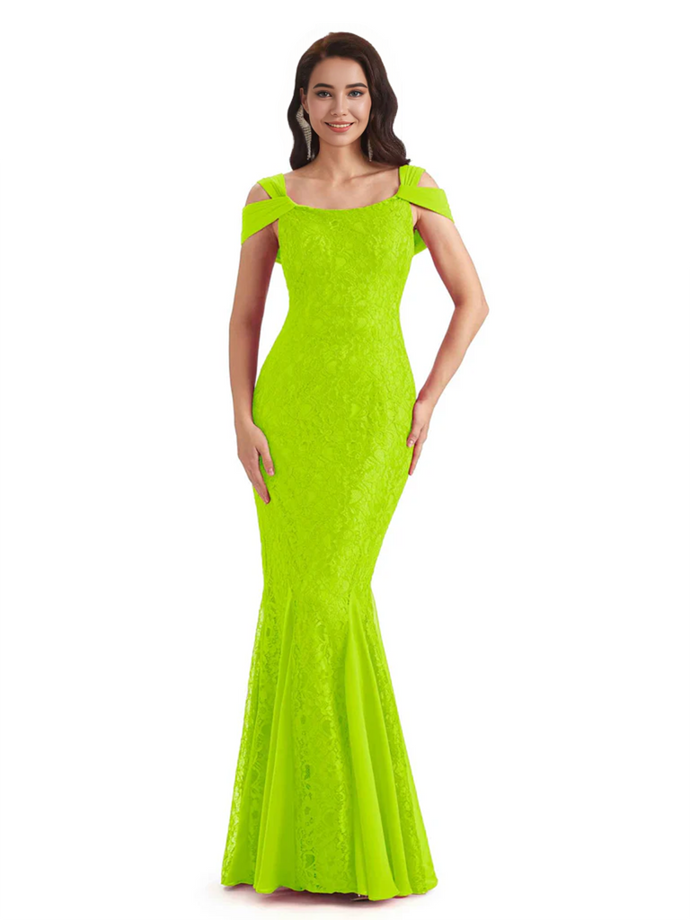 Sexy Lace Mermaid Cold Shoulder Mother of The Groom Dresses