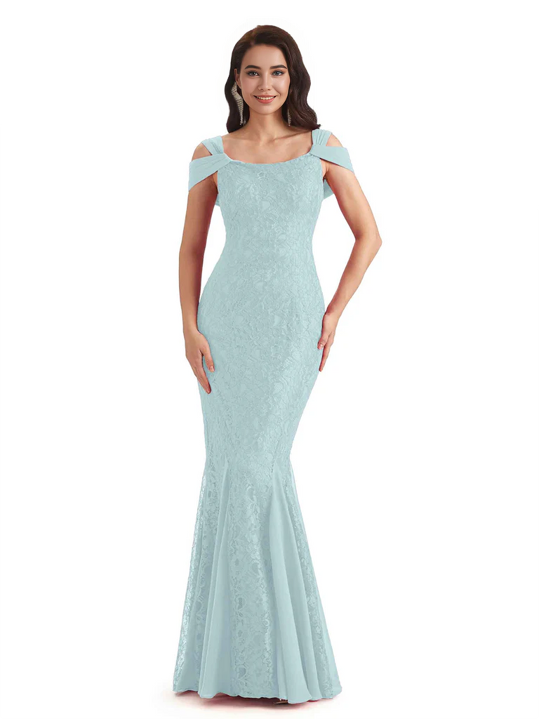 Sexy Lace Mermaid Cold Shoulder Mother of The Groom Dresses