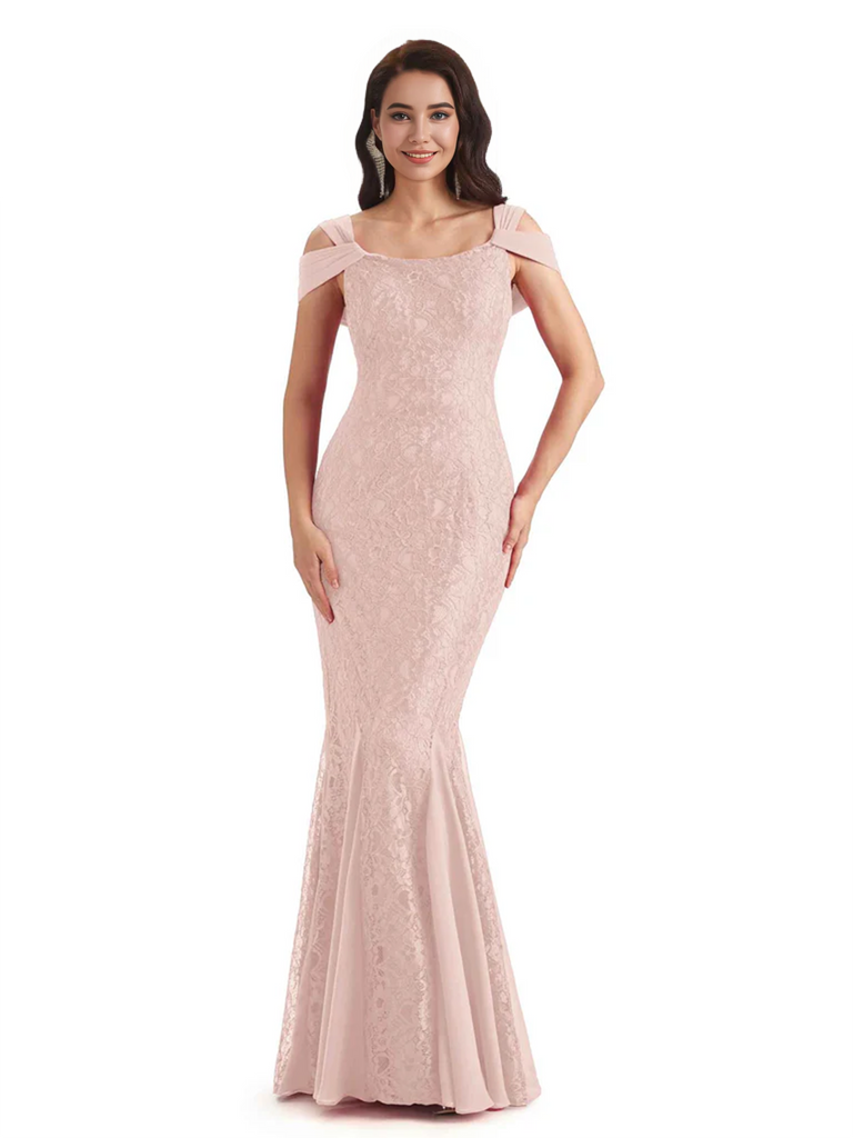 Sexy Lace Mermaid Cold Shoulder Mother of The Groom Dresses