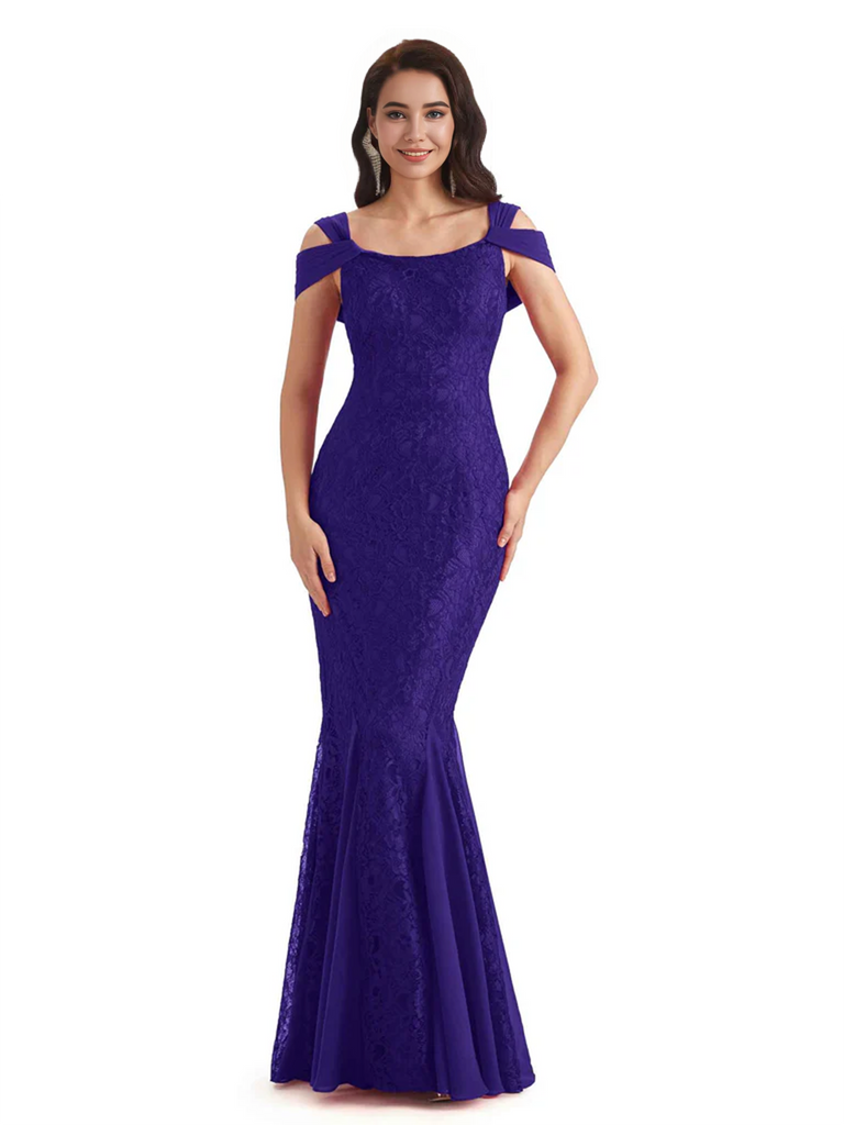 Sexy Lace Mermaid Cold Shoulder Mother of The Groom Dresses