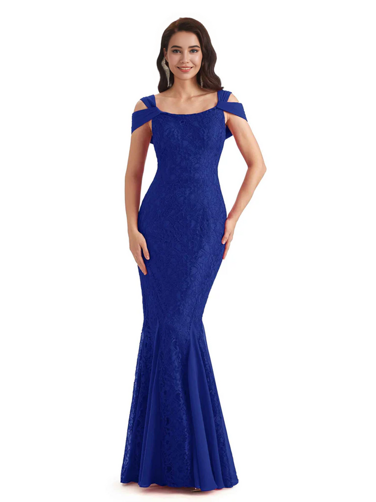 Sexy Lace Mermaid Cold Shoulder Mother of The Groom Dresses