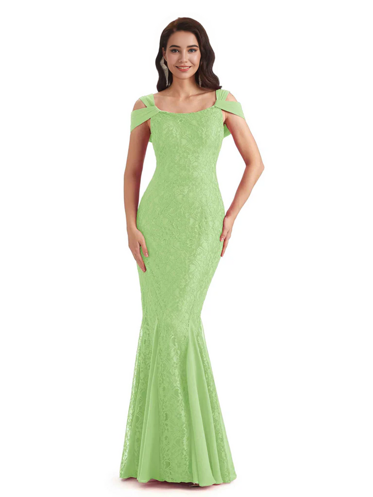 Sexy Lace Mermaid Cold Shoulder Mother of The Groom Dresses