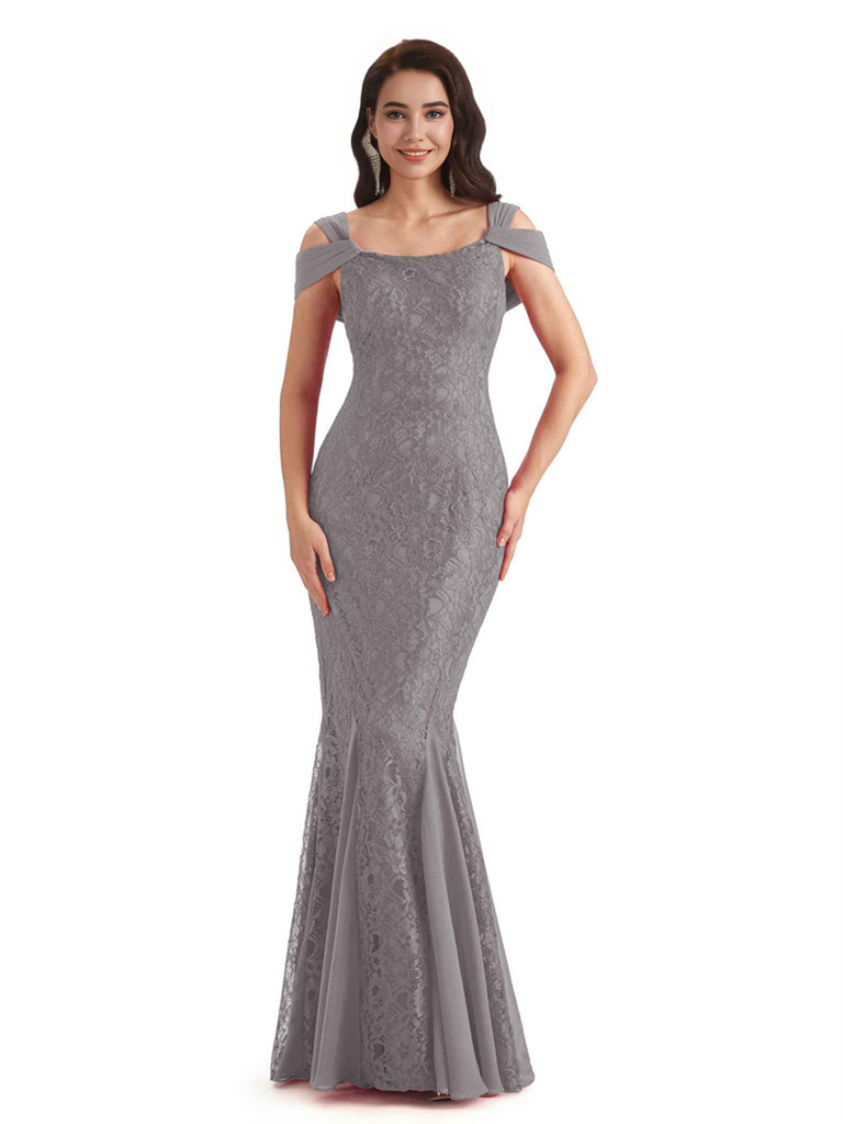 Sexy Lace Mermaid Cold Shoulder Mother of The Groom Dresses