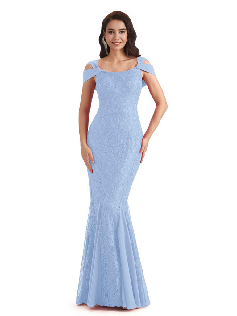Sexy Lace Mermaid Cold Shoulder Mother of The Groom Dresses