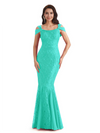 Sexy Lace Mermaid Cold Shoulder Mother of The Groom Dresses