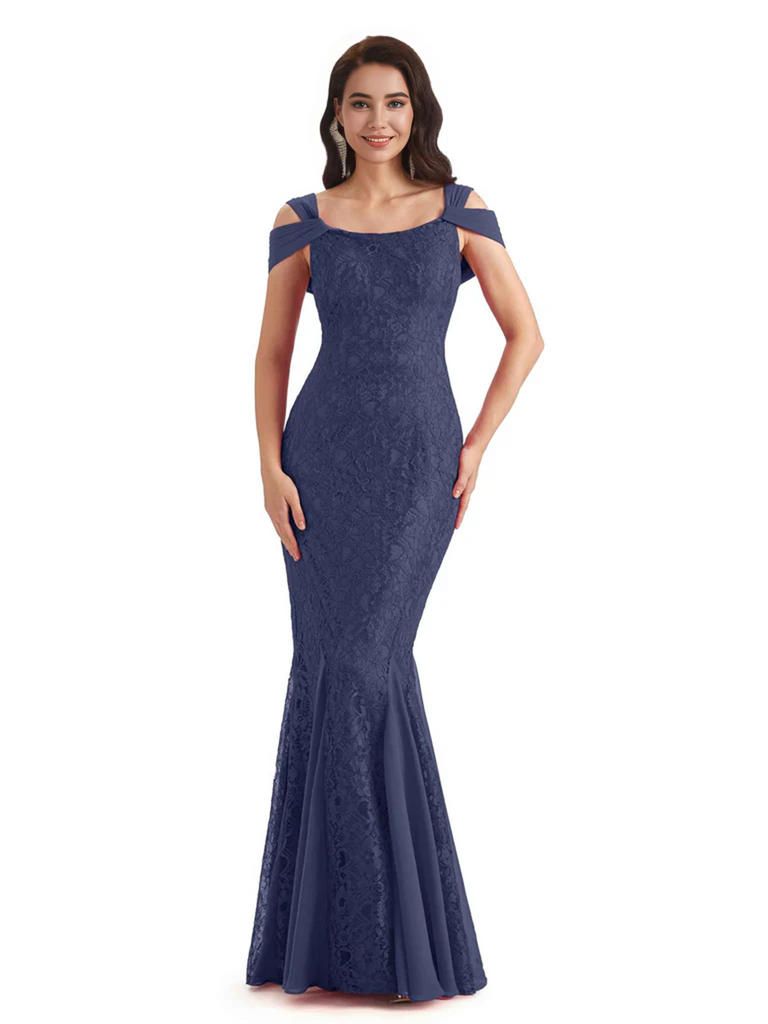 Sexy Lace Mermaid Cold Shoulder Mother of The Groom Dresses