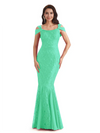 Sexy Lace Mermaid Cold Shoulder Mother of The Groom Dresses