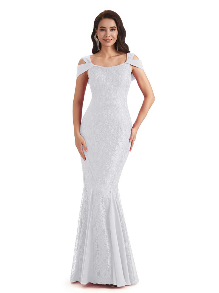 Sexy Lace Mermaid Cold Shoulder Mother of The Groom Dresses
