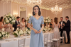 Elegant Lace Short Sleeves Chiffon V-neck Floor-length Mother of The Bride Dresses