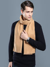 New autumn and winter men's casual scarf simple plaid solid color warm neck scarf