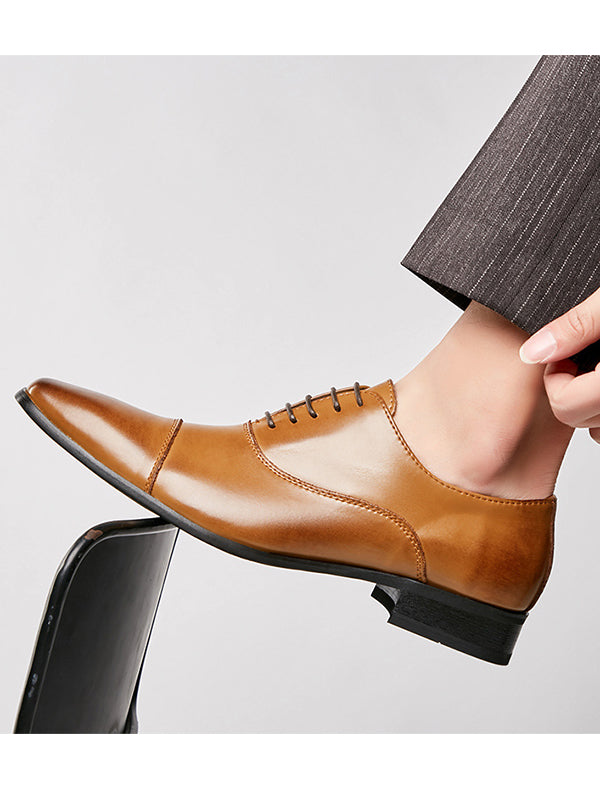 Best Man Wedding Leather Shoes Casual Men's Shoes Business Formal Wear Trendy Low-top