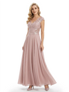Beautiful Cap Sleeve Lace Chiffon A-Line Mother of the Bride dresses