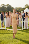 Mother of The Bride Dress Classy Off Shoulder Crepe Sheath Midi Gown Modern Wrap Detail