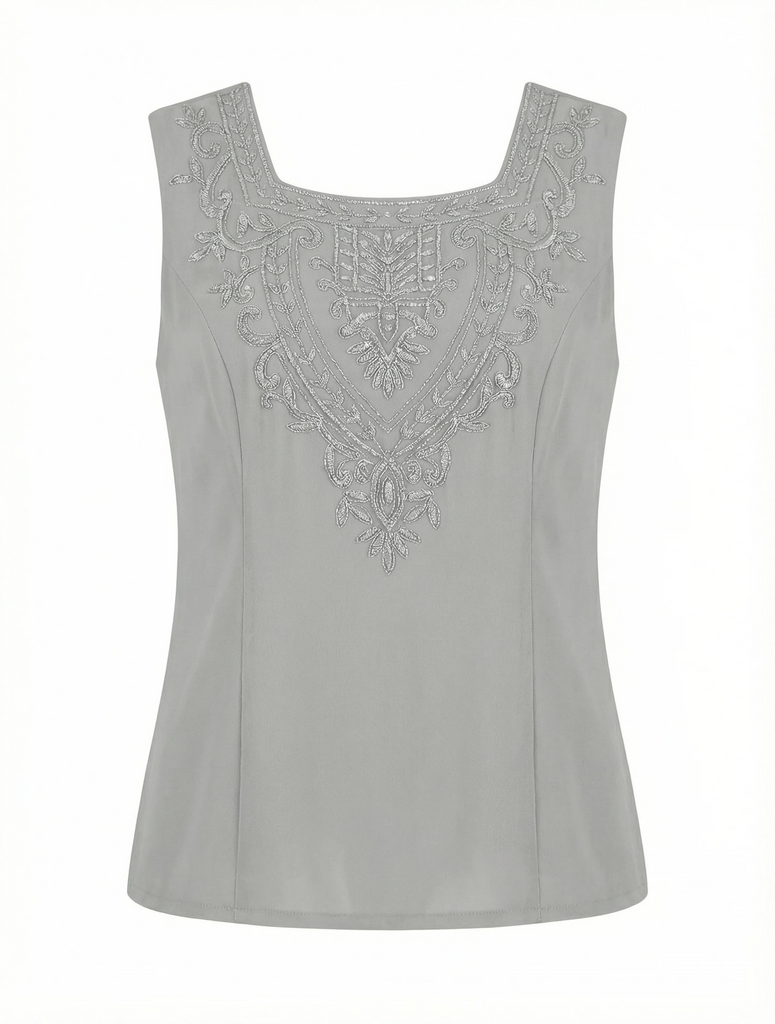 Elegant Chiffon Square Sleeveless Jumpsuit For Mother of The Bride With Jacket