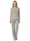 Elegant Chiffon Square Sleeveless Jumpsuit For Mother of The Bride With Jacket