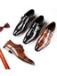 Cap Toe Monk Strap Formal Leather Shoes Wedding Shoes