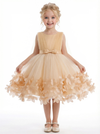Lace Wedding Flowers Girl Gowns Boho Bow Knot Pageant Dress Flower Princess Dresses