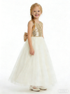 Wedding Flowers Girl Gowns Sequin Little Flowers Communion Wear Flower Princess Dress