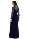 Elegant Mermaid Flutter Sleeve Crepe Long Mother of the Brides and Groom Dresses