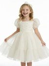 Spaghetti-Straps Tulle Dress For Wedding  Flowers Pageant Dress Evening Gowns