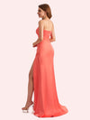 Elegant Sweetheart Side Slit Mermaid Soft Satin Long Matron of Honor Dress For Wedding For Sale