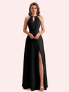 Elegant Halter Mermaid Chiffon Long Mother of the Brides Dresses Online