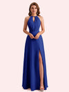 Elegant Halter Mermaid Chiffon Long Mother of the Brides Dresses Online