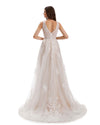 Gorgeous A-line V-neck Maxi Long Lace Wedding Dresses Online