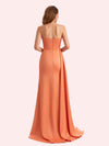 Simple Mermaid Sweetheart Soft Satin Long Matron of Honor Dress For Wedding