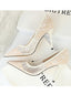 Sexy slim high heels women's shoes stiletto high mesh hollow lace single shoes wedding bride bridesmaid