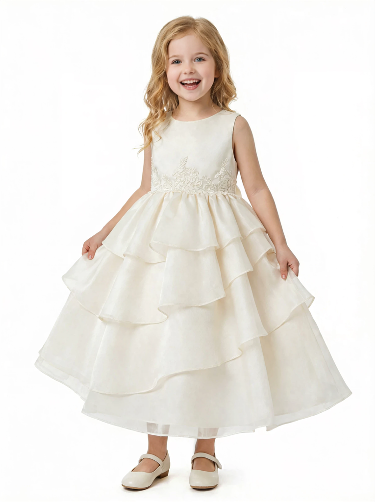 Lace Bodice Flower Girl For Wedding Party