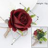 New Rose Corsage Wedding Men Groomsmen Brooch Outdoor Party Decoration, CG6688