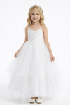 Spaghetti Straps Lace Tulle Princess Dress Flower Girl Dress Birthday Party Dresses