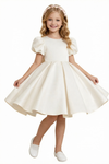 Wedding Flowers Girl Gowns Knee Length Pageant Dress Flower Toddler Bridesmaid Princess Dress