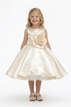 Lacey Bell Communion Dress Knee Length Pageant Dress Flower Princess Childrens Dresses for Wedding