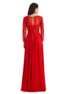 Elegant A-line Long Sleeves Lace Long Mother of The Bride Dresses