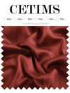 Soft Satin Fabric Swatch Cinnamon-Rose