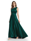 Stunning Asymmetrical Neckline Sleeveless A-Line Satin Formal Dress For Mother Of The Bride