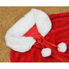 Christmas Velvet Shawl Cloak Cape Mrs Santa Claus Cape Robe Halloween Costume Red