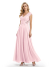 Beautiful Cap Sleeve Lace Chiffon A-Line Mother of the Bride dresses
