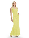 Mother of The Bride Dresses V-Neck Sleeveless Lace Mermaid Maxi Gown Elegant Flowy Formal Wedding Event Dress