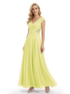 Beautiful Cap Sleeve Lace Chiffon A-Line Mother of the Bride dresses